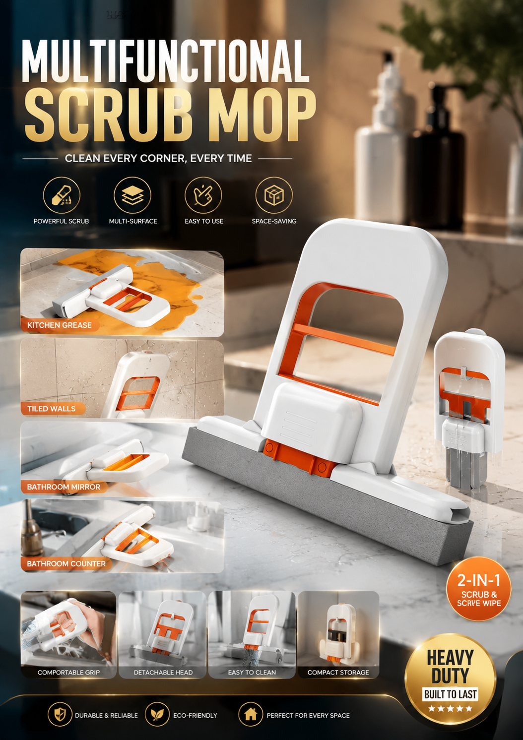 4-in-1 Mini Cleaning Tool – Clean Smarter, Faster & Easier