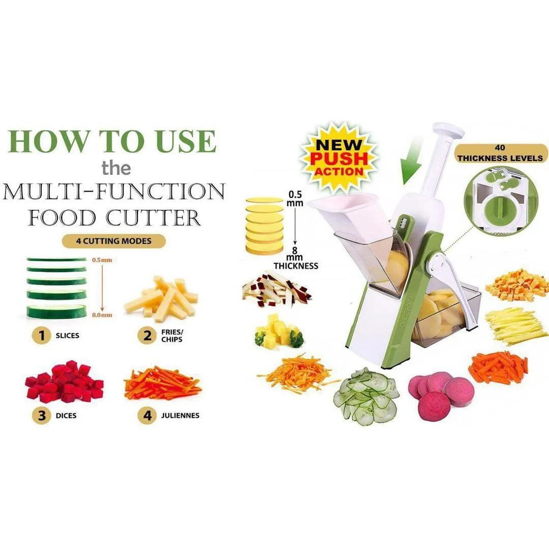Multi-Function Food Cutter – 4-in-1 Vegetable Slicer & Chopper