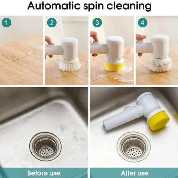 Electric Spin Scrubber – Effortless Deep Cleaning Tool