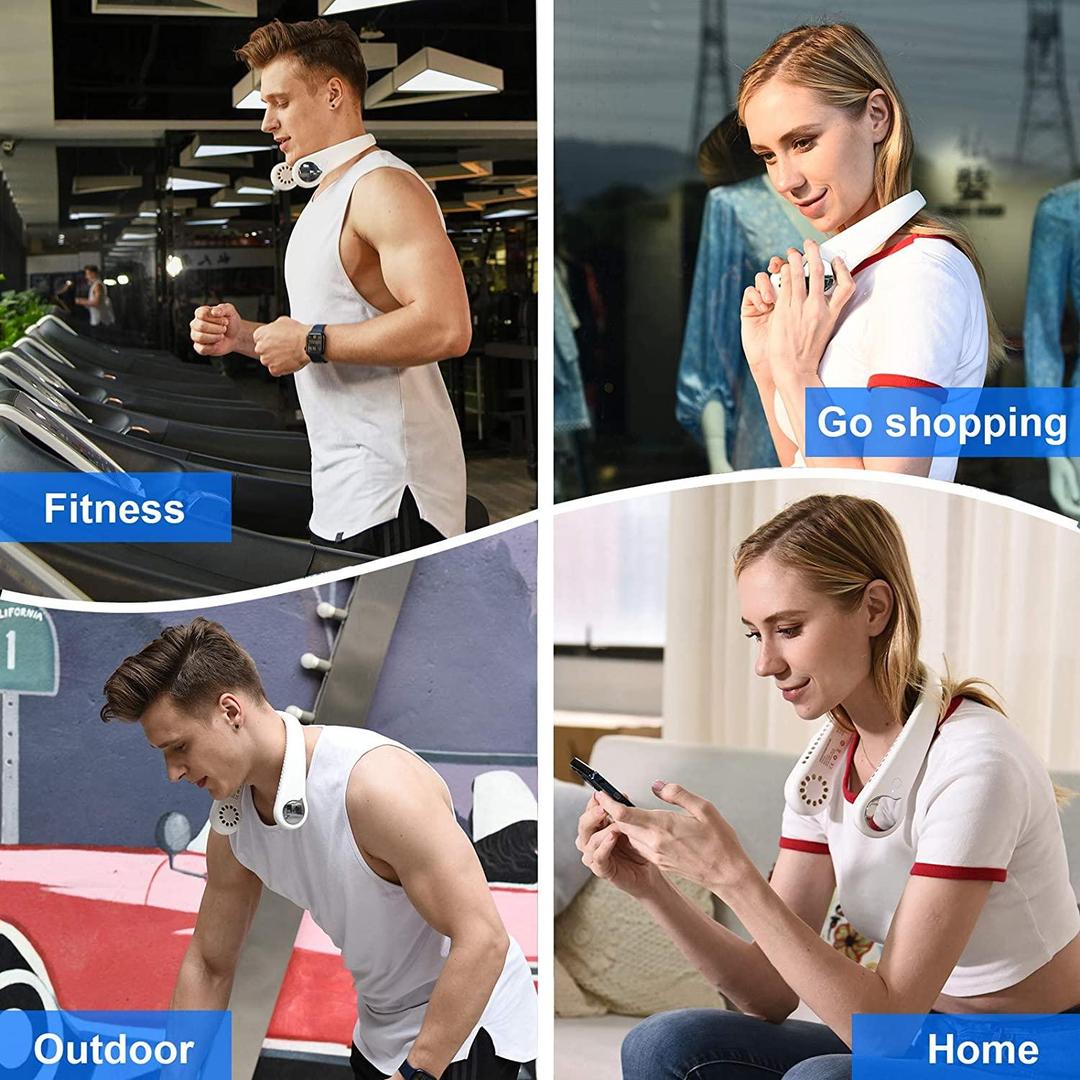 Portable Neck Air Conditioner Fan – Hands-Free Cooling with 12H Battery Life