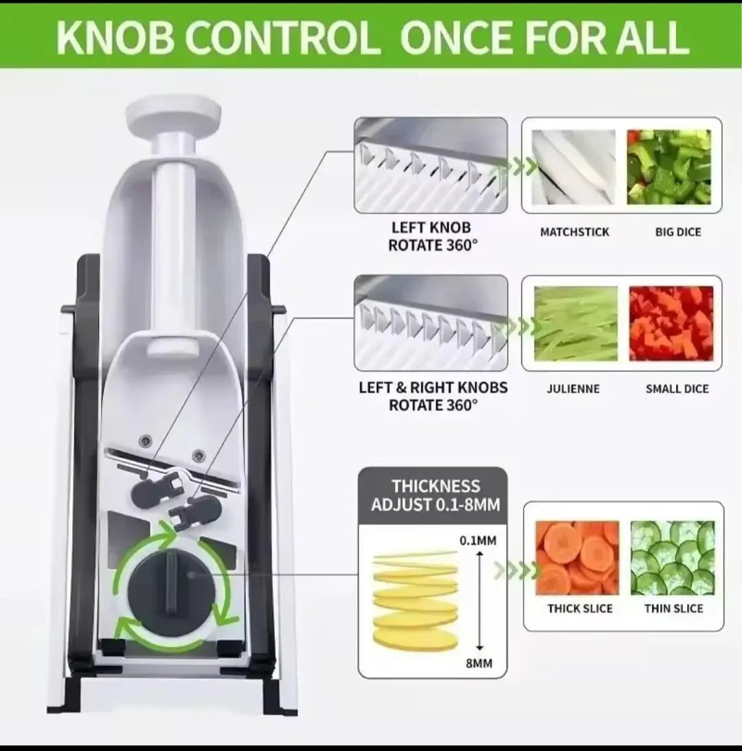 Multi-Function Food Cutter – 4-in-1 Vegetable Slicer & Chopper